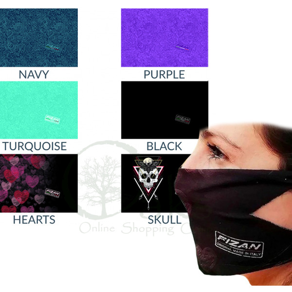 Fizan Antimicrobial Reuseable Face Scarf Mask 6 Designs