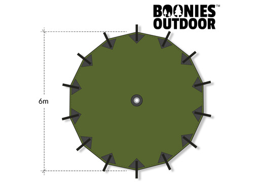 Boonies Outdoor Parachute Shelter for Groups