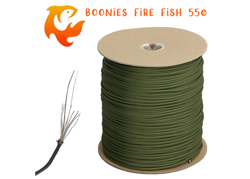 Boonies Outdoor Fire Fish 550 Paracord