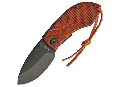 Wooden Handled Lockliner Folding Knife