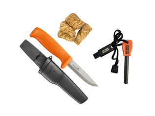 Bushcraft Knife and Fire Kit