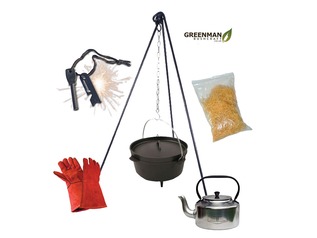 Dutch Oven Cooking and Campfire Kettle Kit