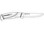 Frosts Mora Bushcraft Training Knife - High Carbon Clipper 